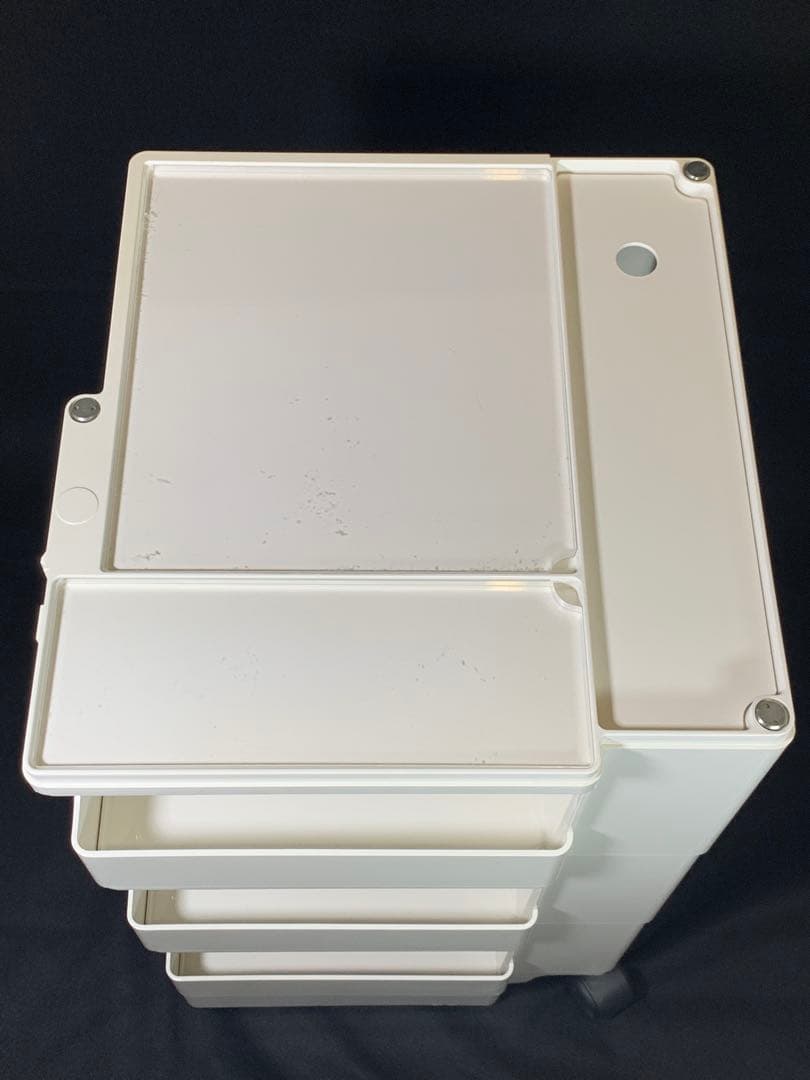 【正規品】　B-LINE 　ボビーワゴン　３段　３トレイ　ホワイト