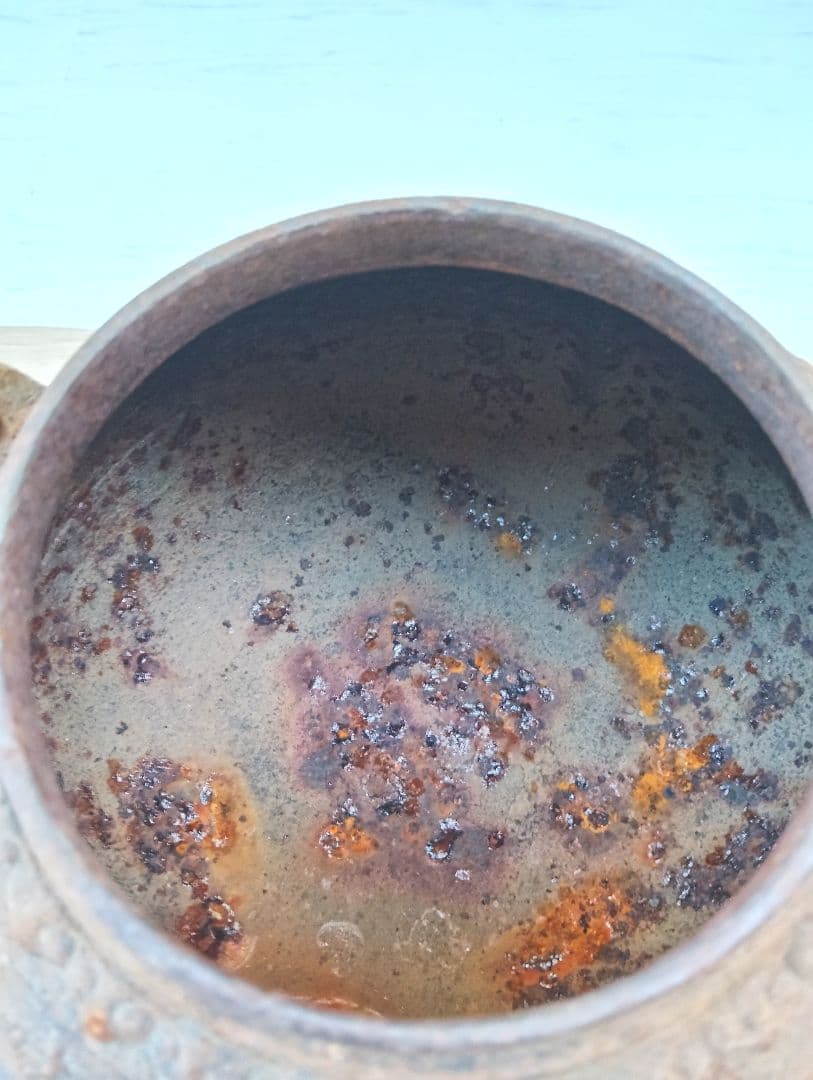 龍文堂造　鉄瓶　茶道具　煎茶道具　時代物よ(64)