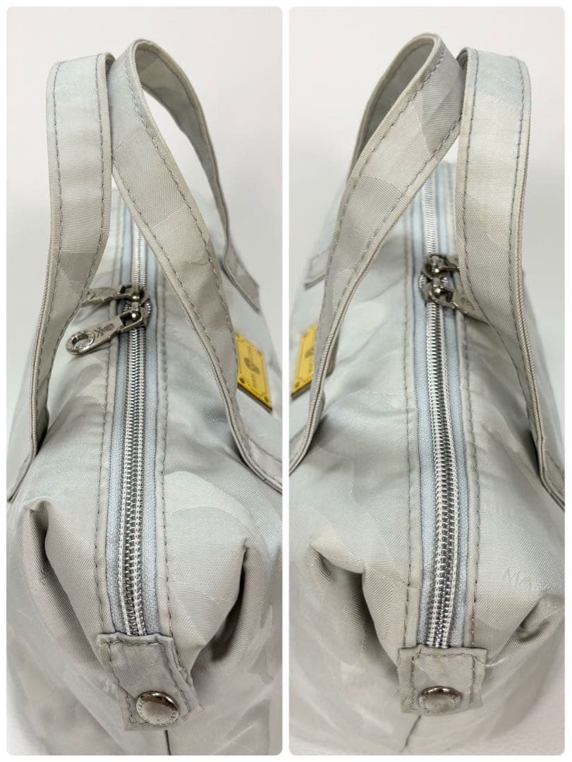 MARK&LONA カートバッグ カモフラ メタルプレート ミニボストン