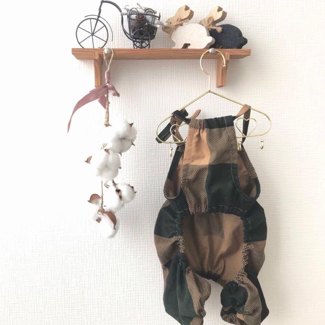 ハンドメイド　後ろギャザーサロペット　オーダー小型犬