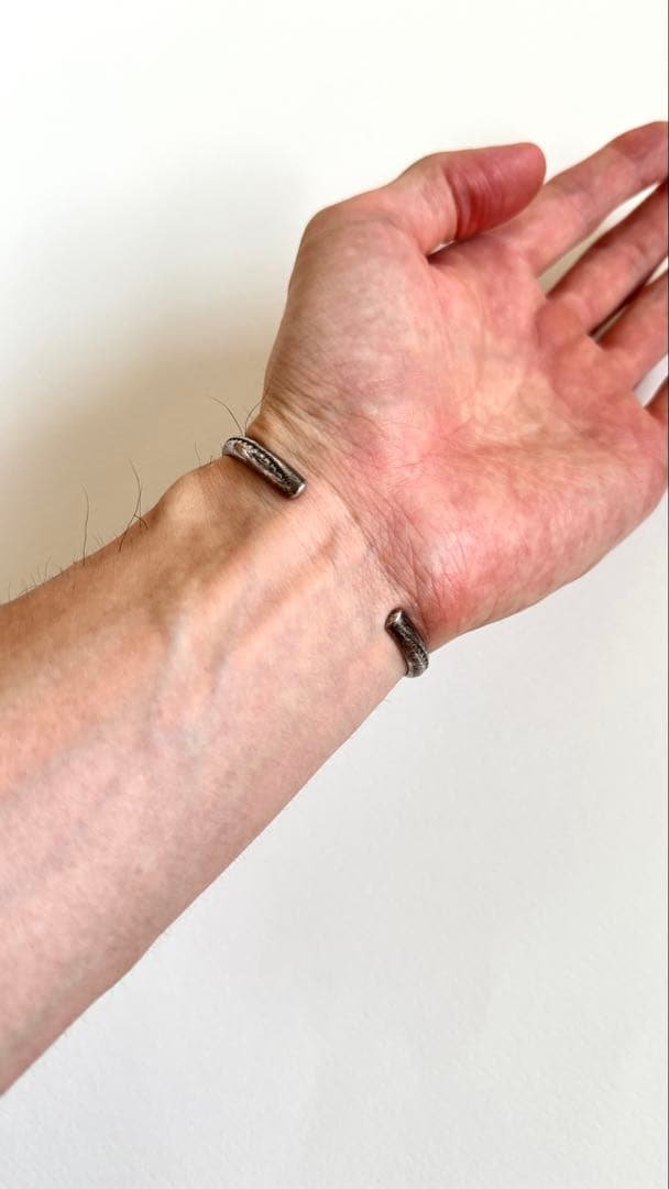 希少｜ナバホ族 カレン族 ヴィンテージ 925 シルバーバングル 1LDK