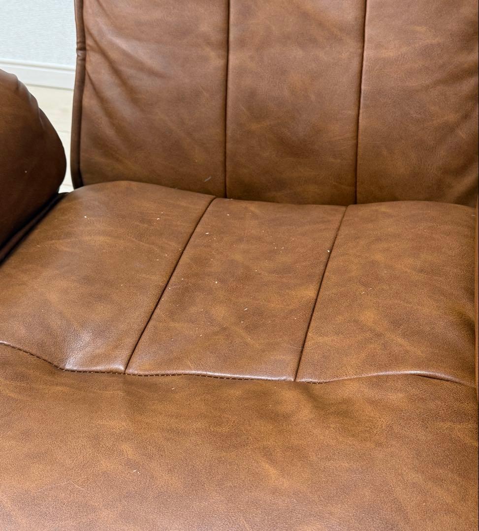 【中古特価】ALBA ブラウン 14段階 リクライニング 座椅子 360度回転