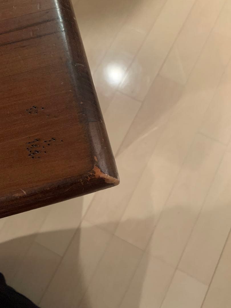 バレンシア家具 木製 正方形テーブル タイル ローテーブル