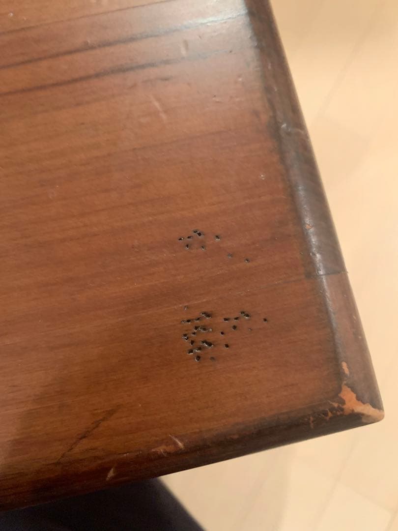 バレンシア家具 木製 正方形テーブル タイル ローテーブル