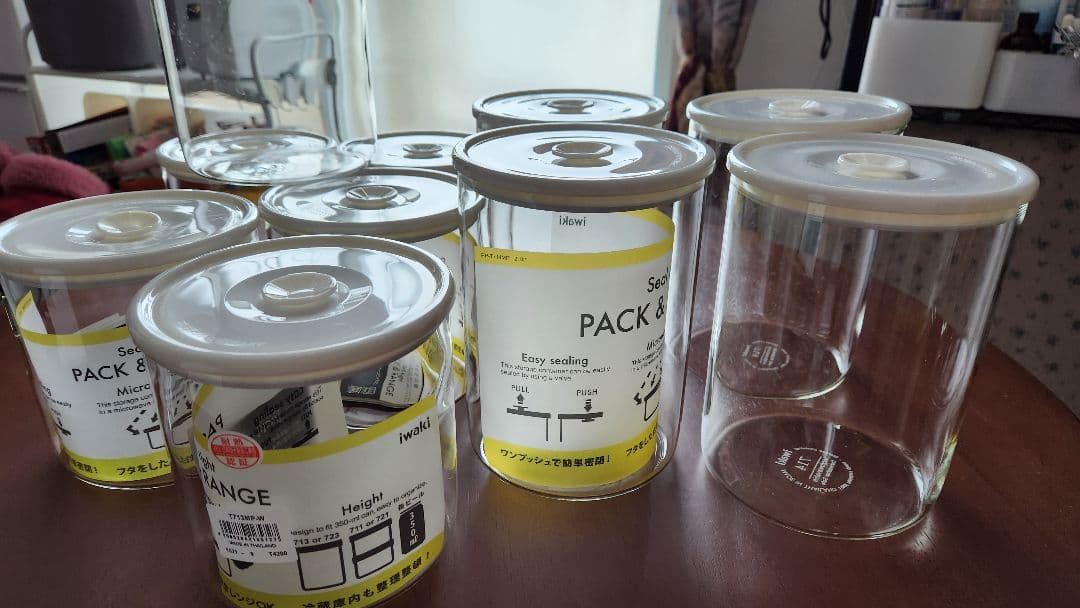 iwaki　イワキ　耐熱ガラス密閉容器　10個セット