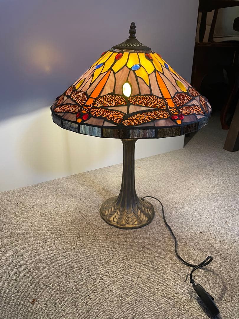 ティファニーランプ ステンドグラス ランプ ドラゴンフライ　トンボ柄