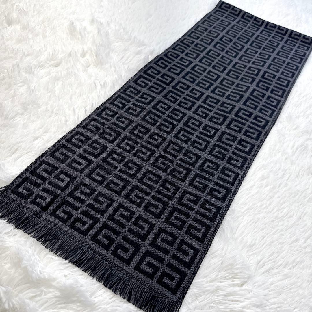 yvnlazy着用モデル✨ジバンシー リバーシブル　2way マフラー　4G