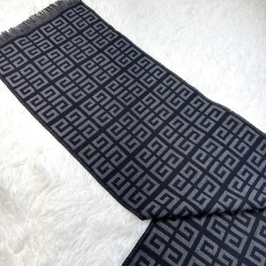 yvnlazy着用モデル✨ジバンシー リバーシブル　2way マフラー　4G