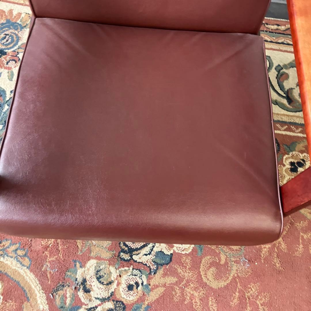 ②北欧レトロ プラス 木製フレーム アームチェア 一人掛けソファー ロビーチェア