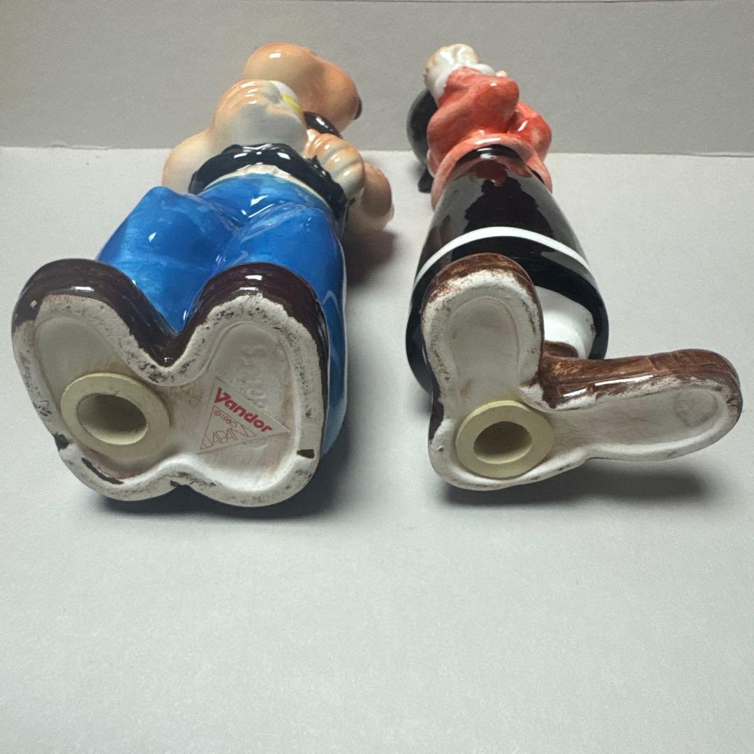 ポパイ&オリーブ　陶器製　ヴィンテージ　調味料入れ　置き物