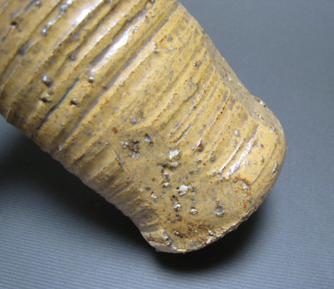 Mayu　永楽善五郎　伊羅保　花入　京焼　共箱　花瓶　善五郎　華器　茶道具