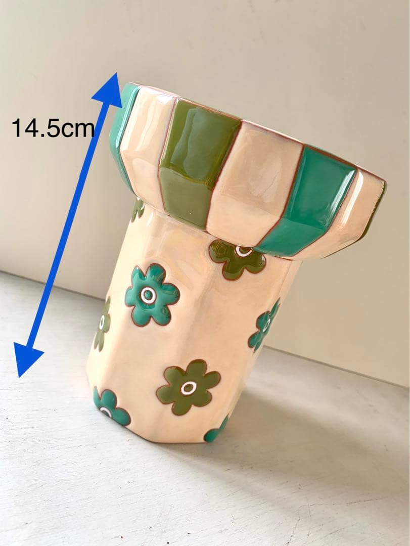 多肉植木鉢花柄2点セット✳︎テラコッタポット　プランター観葉植物