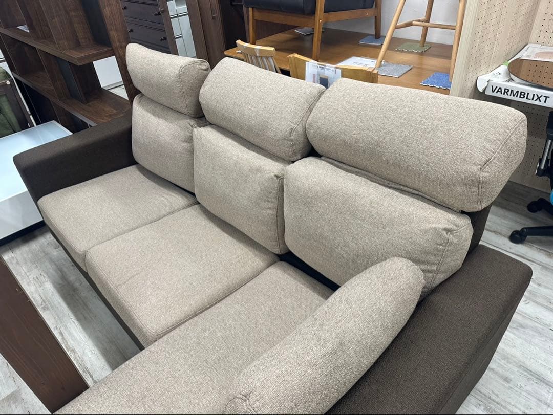 カウチソファ　ファブリック　幅200cm　北九州市福岡市限定