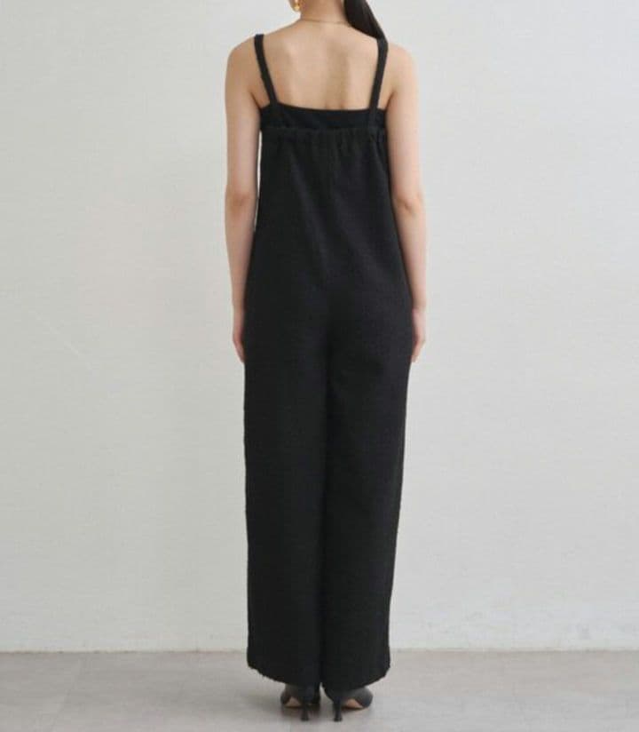 ラウンジドレス【20周年限定】ツイード オールインワン ブラック M