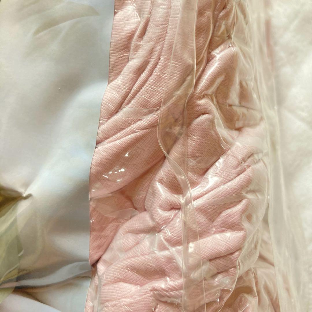 オーガニックコットンの身体用枕 ピンク 抱き枕　妊娠中　マタニティ