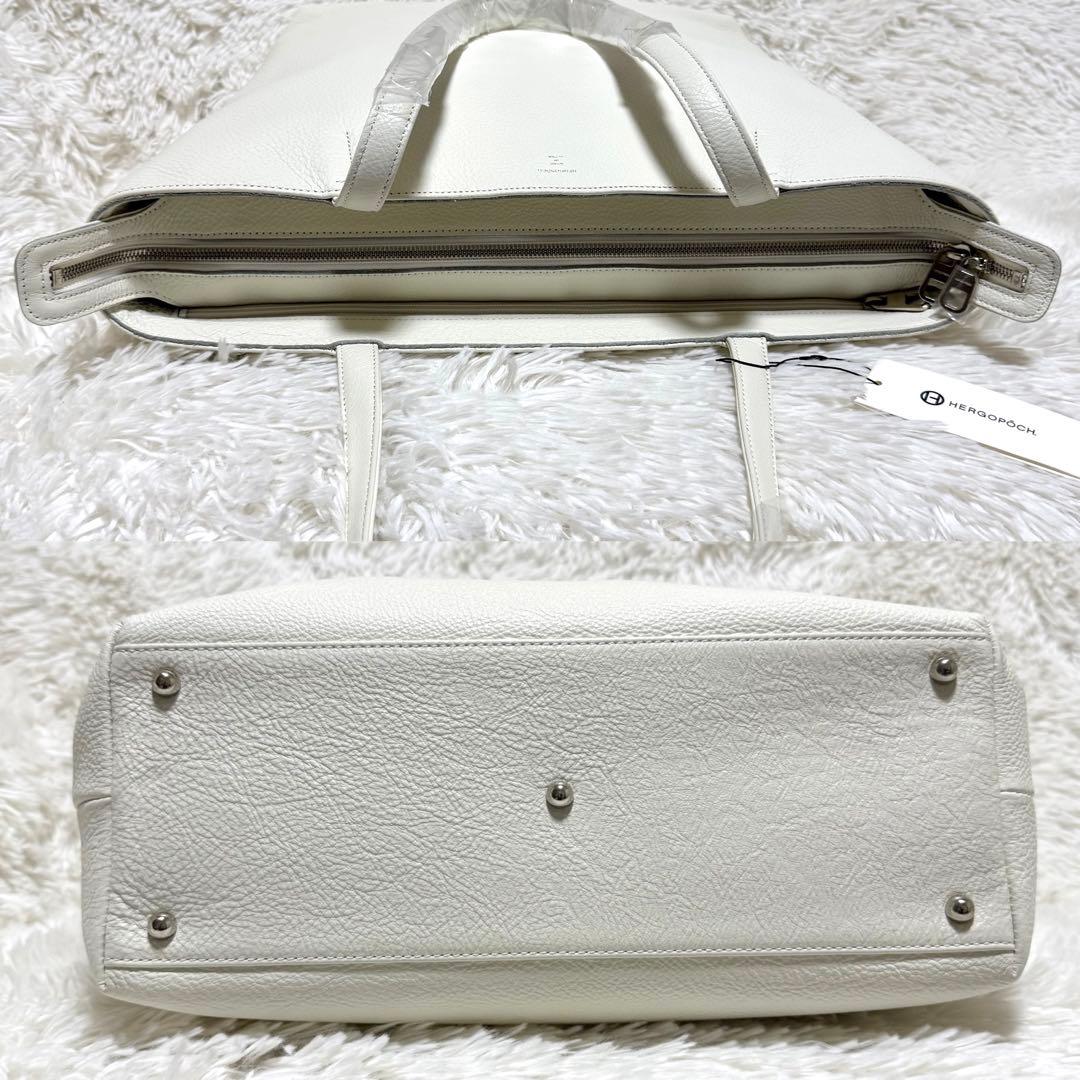 未使用 HERGOPOCH エルゴポック ソフトシュリンクレザー トートバッグ