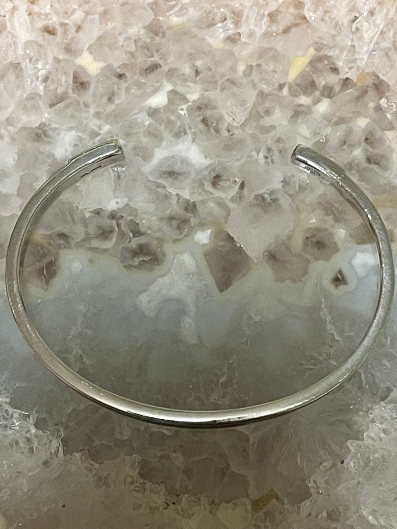 GUCCI グッチ レザー シルバー バングル ブレスレット　希少　ヴィンテージ