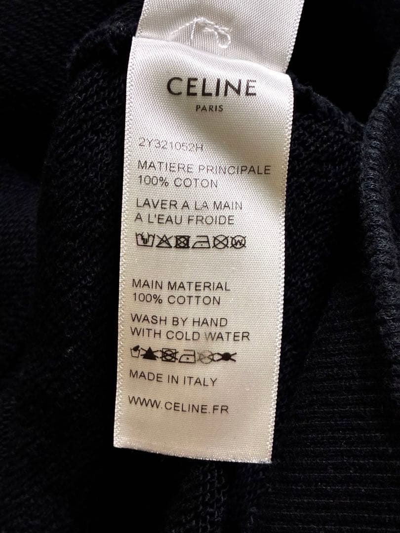 ⭐*︎様 CELINE セリーヌ ロゴ プリント ルーズ　プルオーバー パーカー