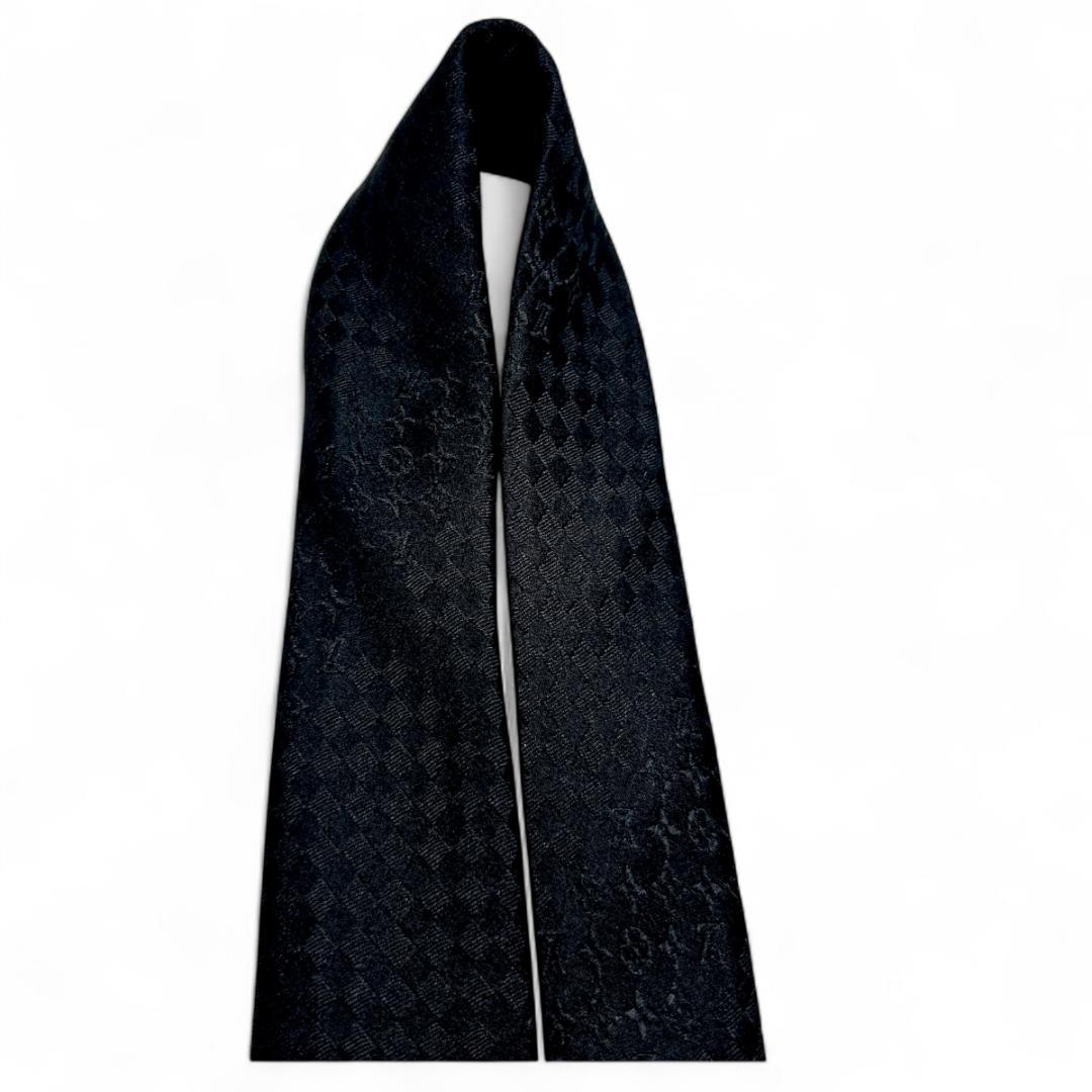 LOUIS VUITTON ネクタイ ダミエ モノグラム 黒 フォーマル