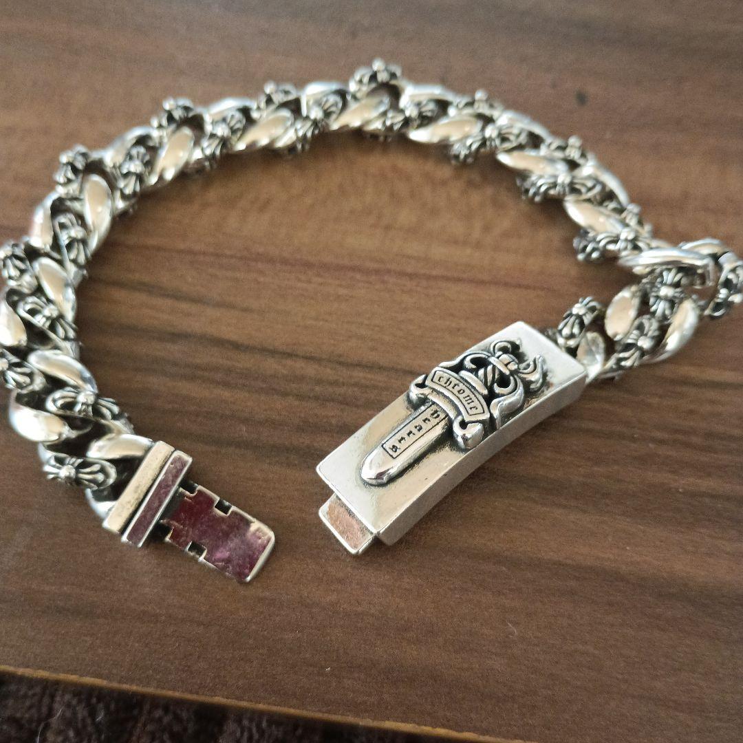 sterlingシルバー刻印 クロムハーツ刻印ブレスレット