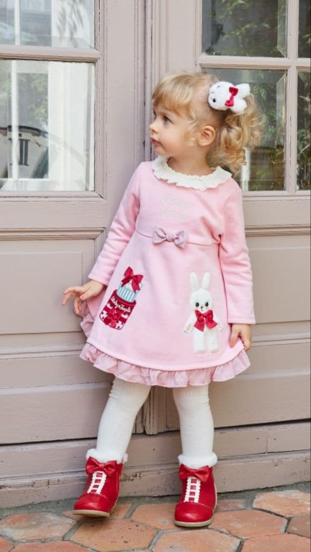 ♥うさぎ♥プレゼントボックス♥ワンピース♥130♥シャーリー♥新品♥