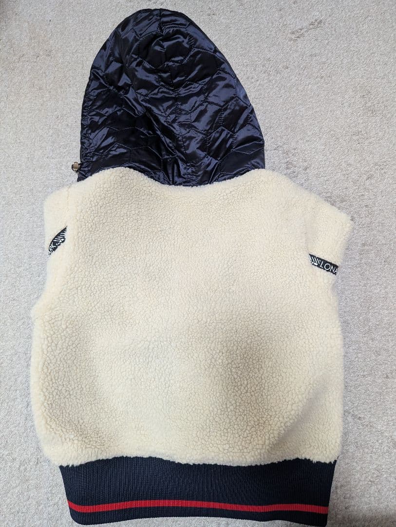 MARK & LONA フード付きジャケット ネイビー/クリーム