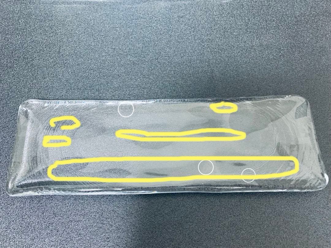 Sghr ロングアシエット：長方形プレート50cm&30cm2枚組箸置き3個