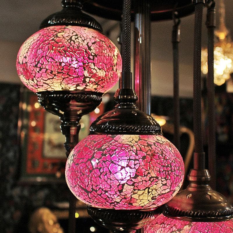 モザイクランプ トルコランプ 7灯 間接照明 フロアスタンド 143-104