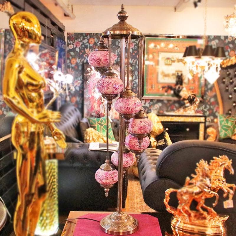 モザイクランプ トルコランプ 7灯 間接照明 フロアスタンド 143-104