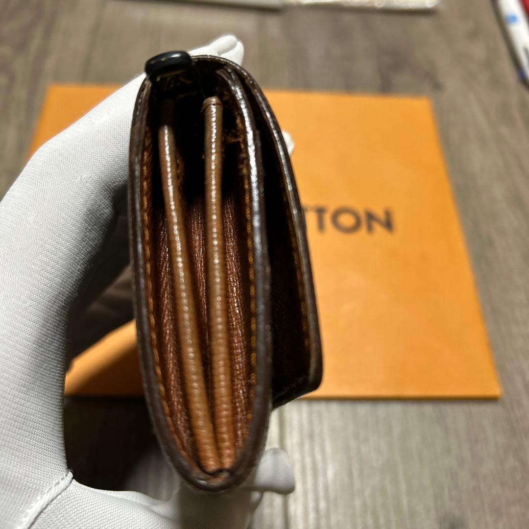 LOUISVUITTONルイヴィトン二つ折財布モノグラムポルトモネブラウン