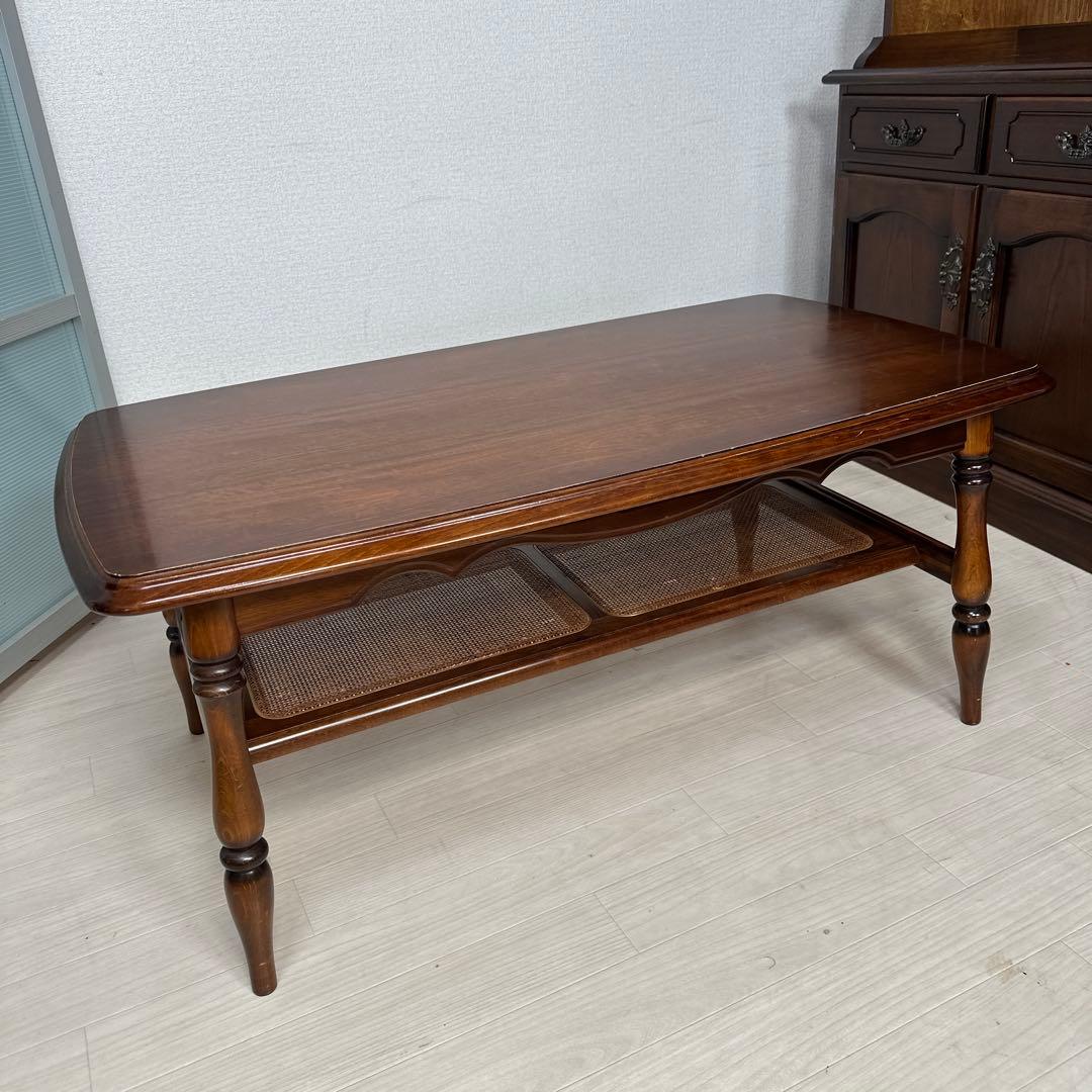 カリモク コロニアル ローテーブル センターテーブル リビングテーブル i1※