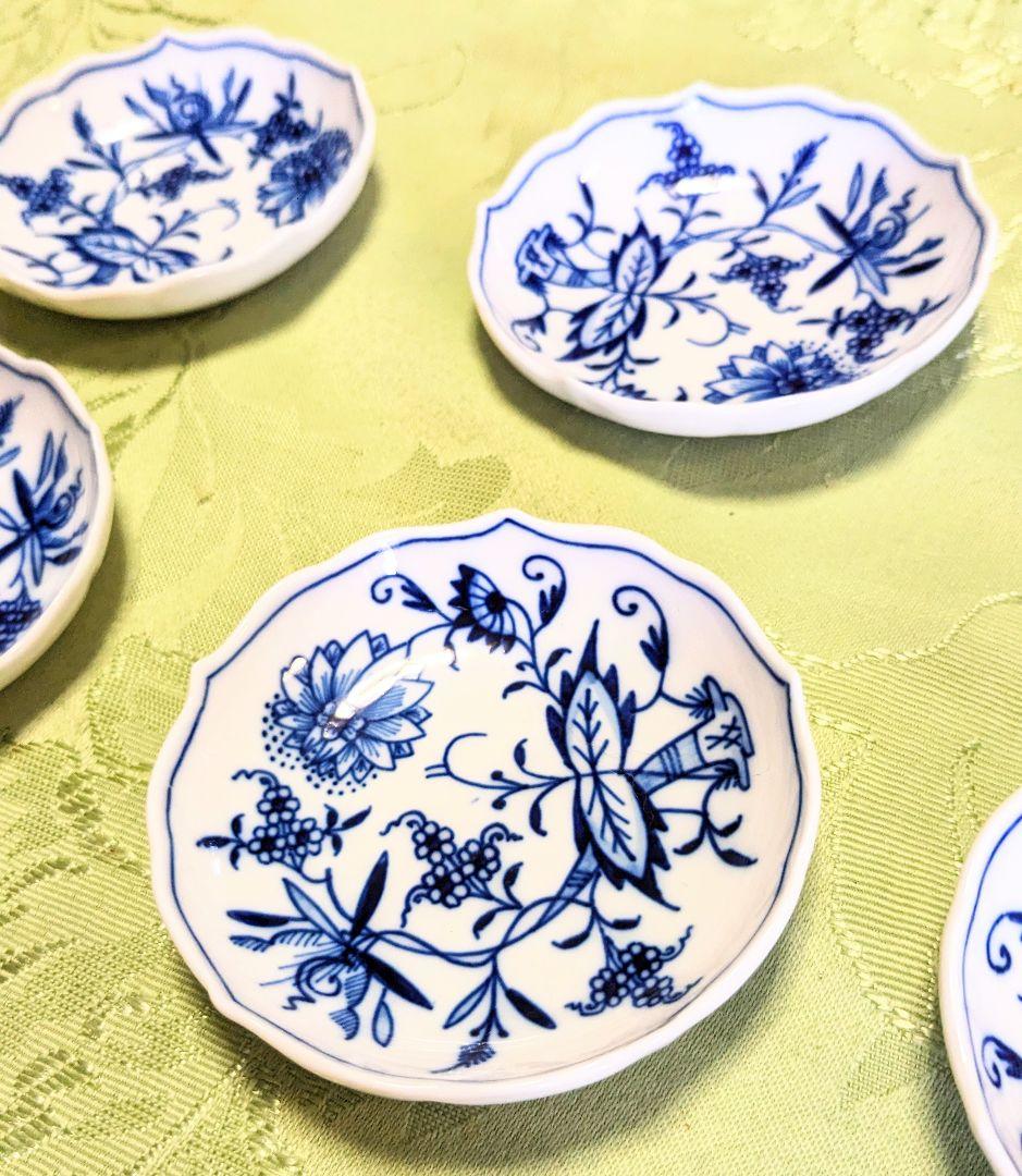 高級品希少　マイセン　Meissen　ブルーオニオン　blue onion 6枚