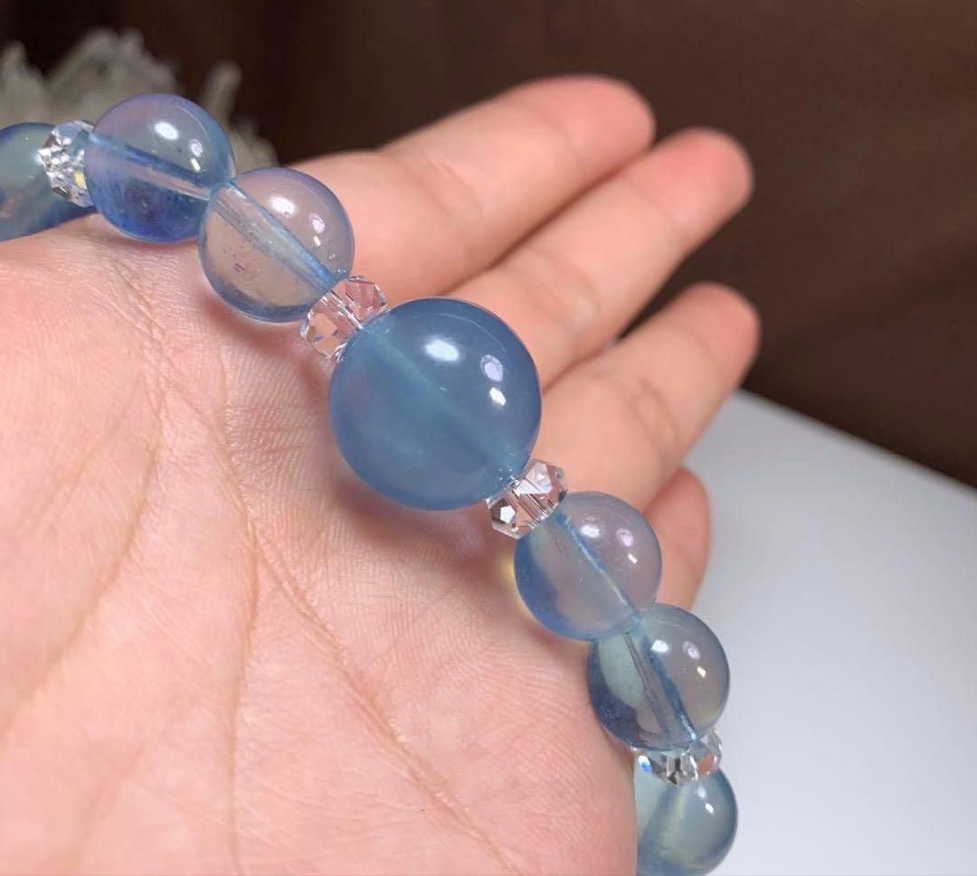 先行SALE☆アクアマリン・デザインブレスレット