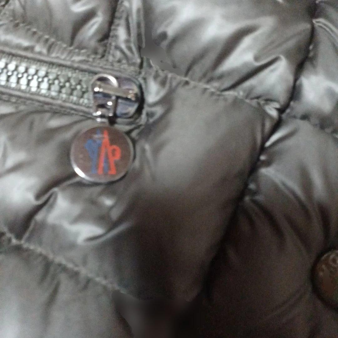 Moncler HERMINEダークグリーンダウンロングコートエルミンヌサイズ0