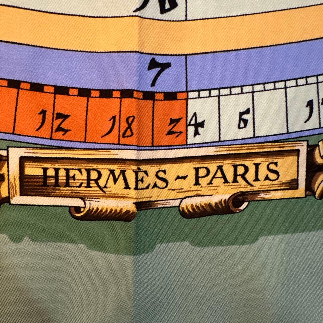 HERMES 天文図デザイン シルクスカーフ