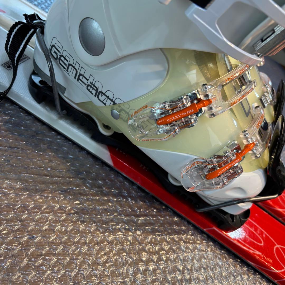 レディースショートスキーセット　ファンスキー　Salomon 24-24.5cm