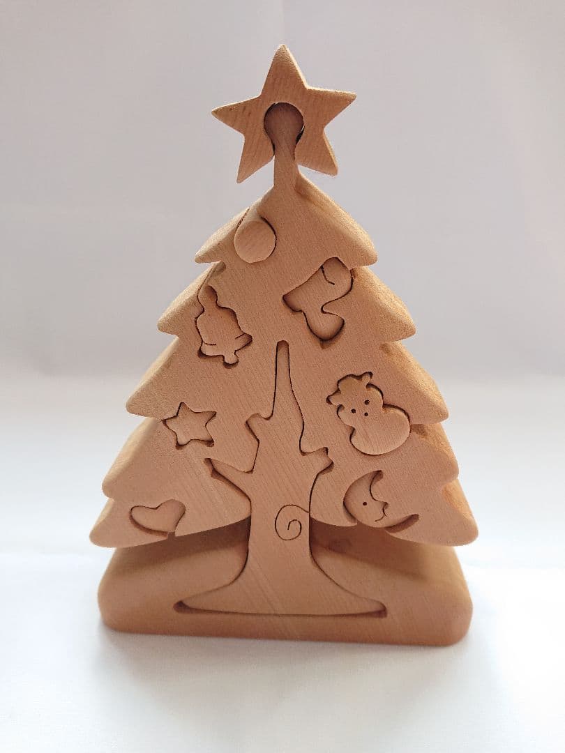 クリスマス 手作り木製パズル 千葉圭介