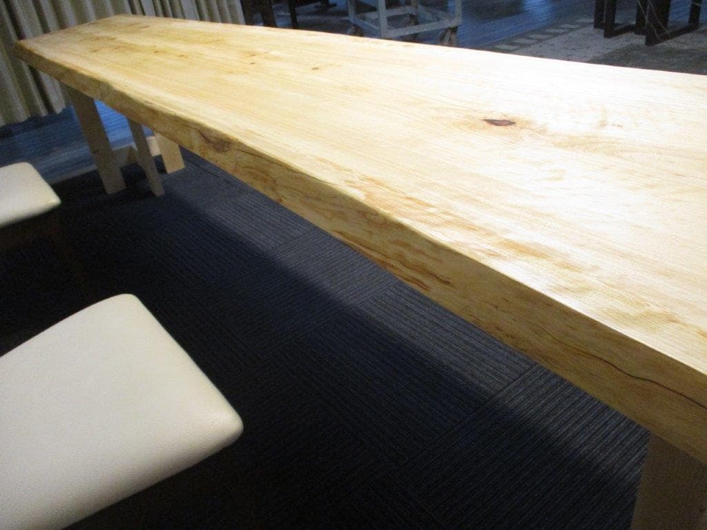 # 545 ■　檜　ヒノキ　長さ312cm　テーブル　カウンター　座卓　一枚板