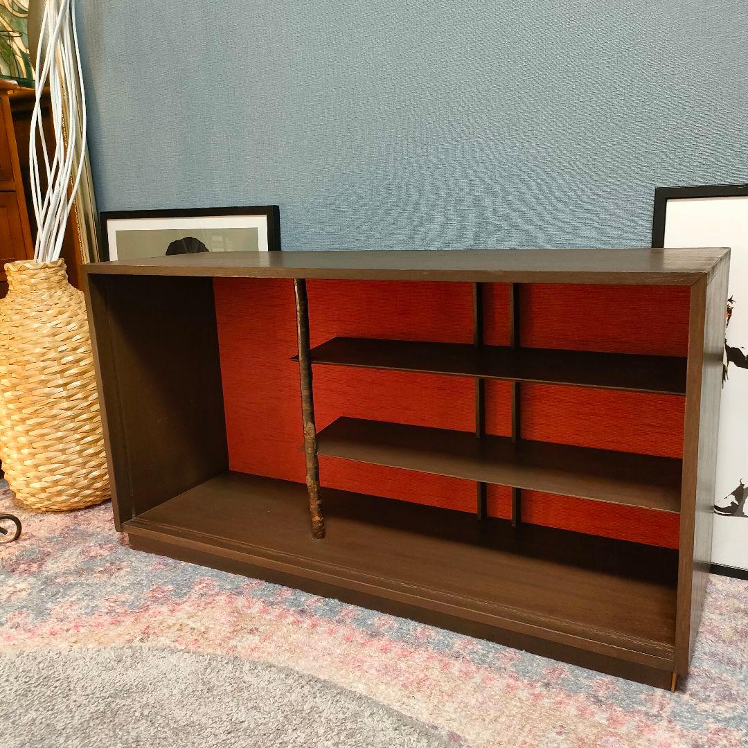 昭和レトロ 和モダン 竹支柱 飾り棚 キャビネット