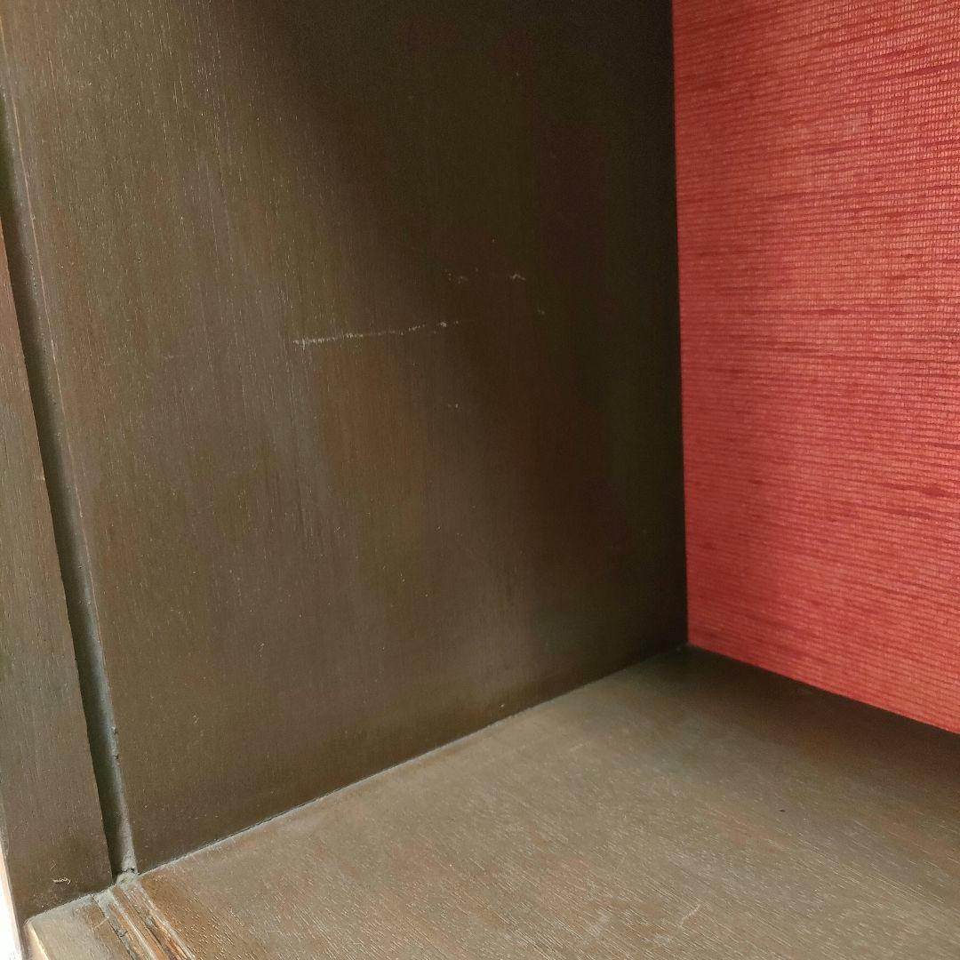 昭和レトロ 和モダン 竹支柱 飾り棚 キャビネット