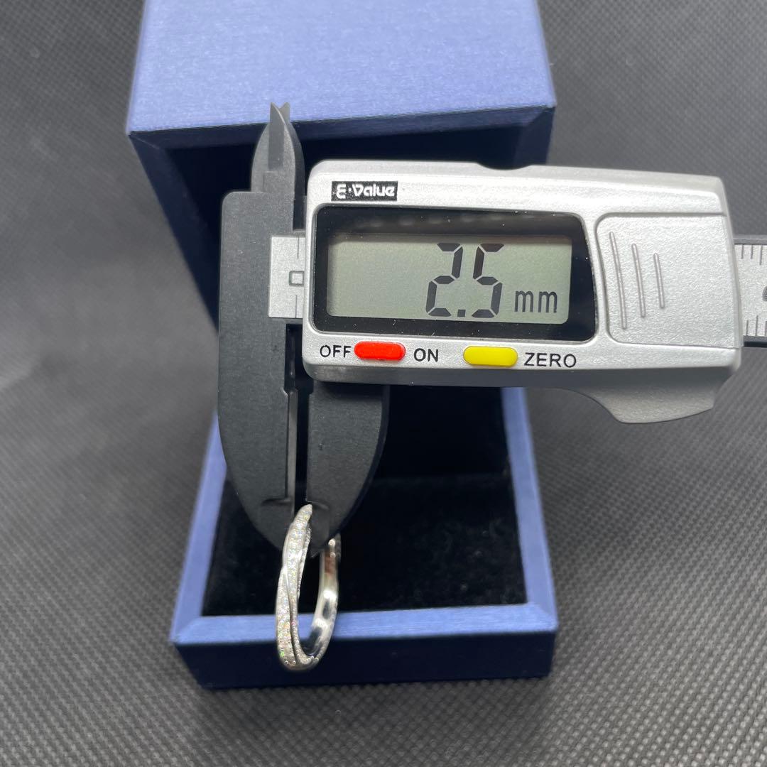 【12号】モアサナイト ツイスト フルエタニティ リング　シルバー