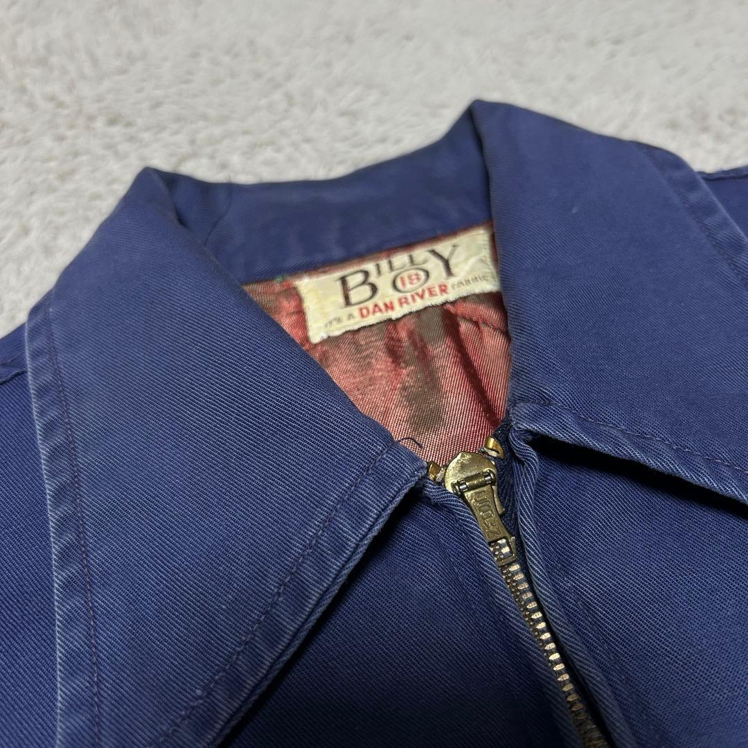 40s billy dan  ギャバ ワークジャケット 茄子紺
