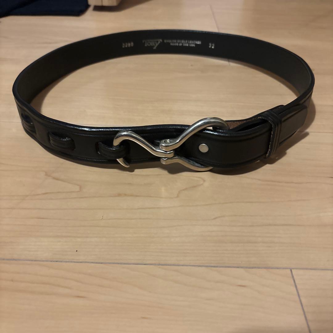 tory leather hook belt 32インチ