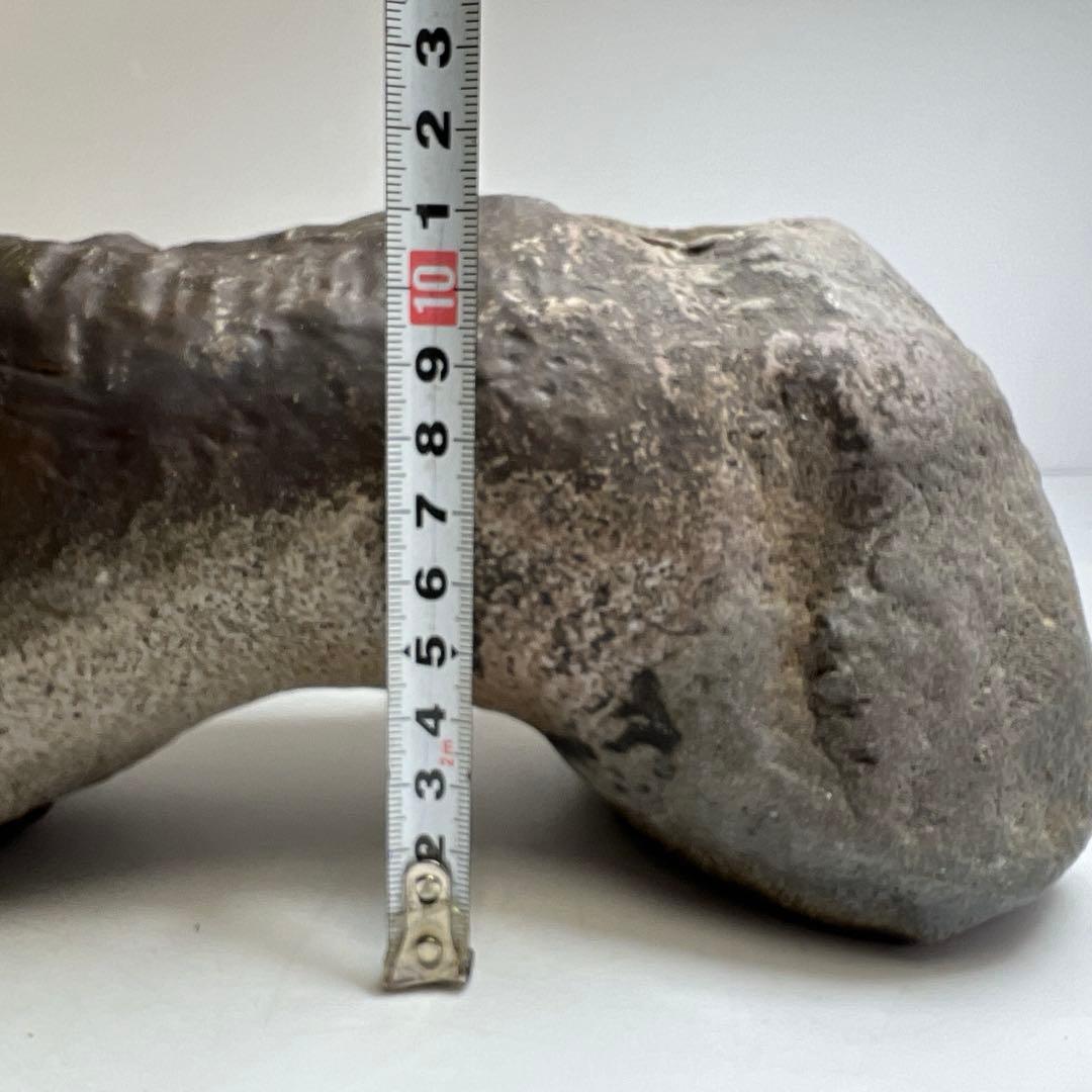 松本頼明　出来良　備前花入　共箱　幅約16.5㎝　東K8-0131①