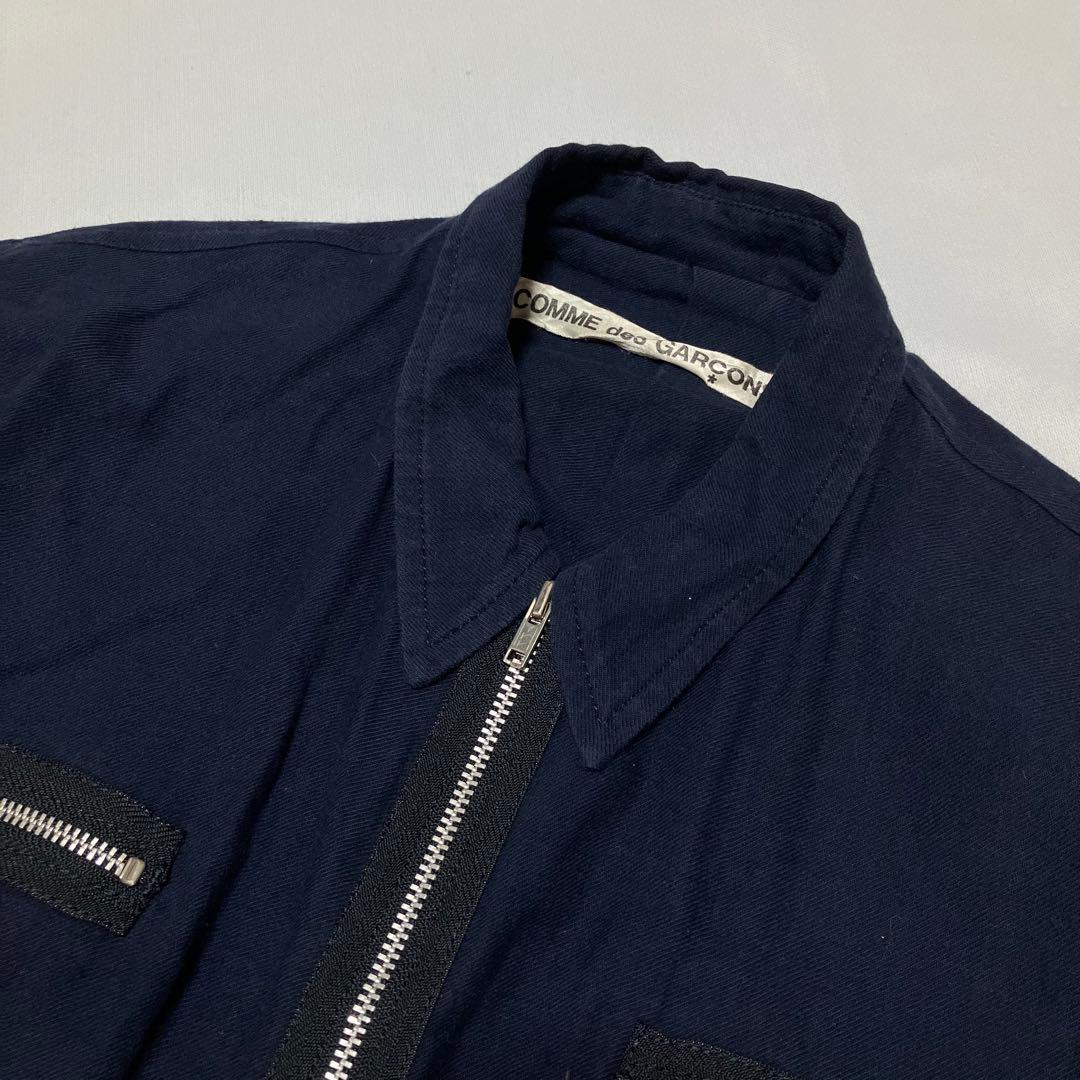 COMME des GARCONS【希少】ジップアップコットンジャケット　M