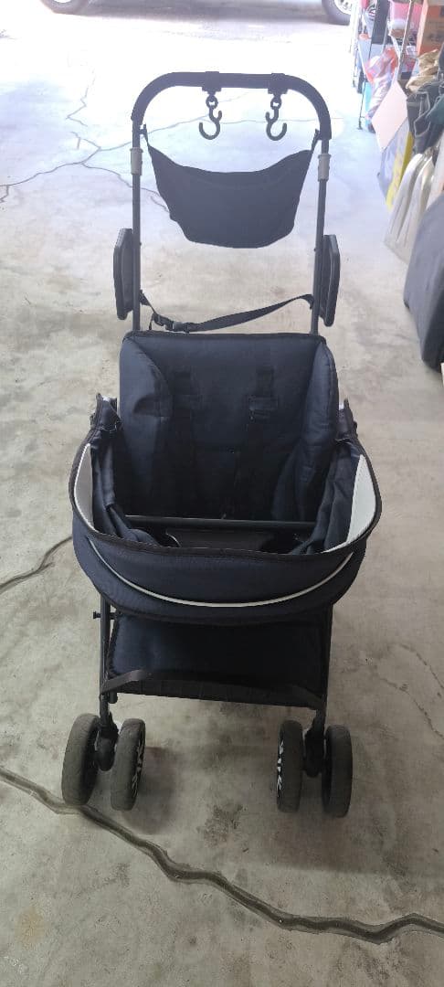 KATOJI　2人でゴー　ベビーカー　レインカバー付き　中古品