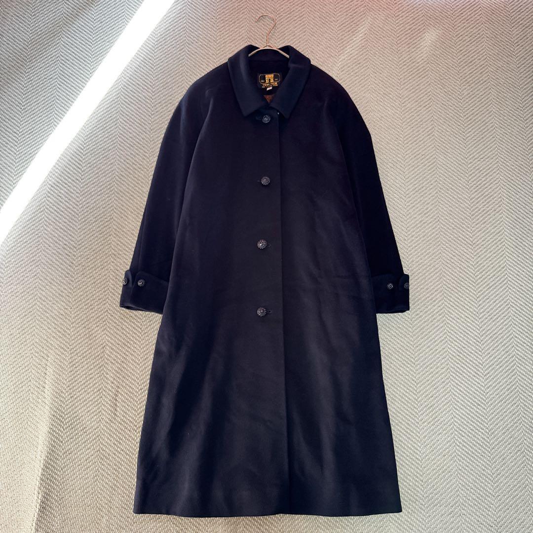 極美品 TERUYOS PIACENZA 高級カシミヤ100% ロングコート F