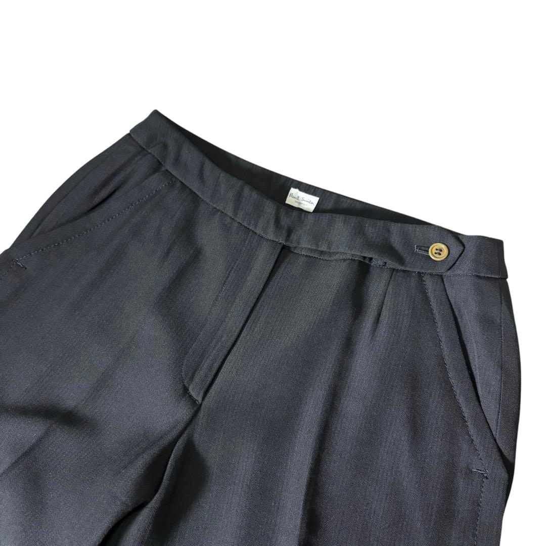 美品 ポールスミス スーツ パンツ ブラック 裏地グリーン 38 40