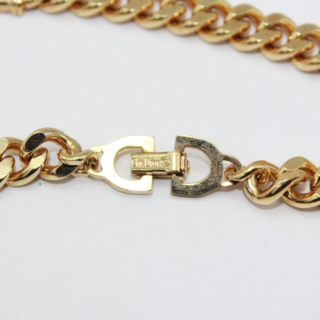 美品 Christian Diorディオール ロゴ ゴールド ブレスレット