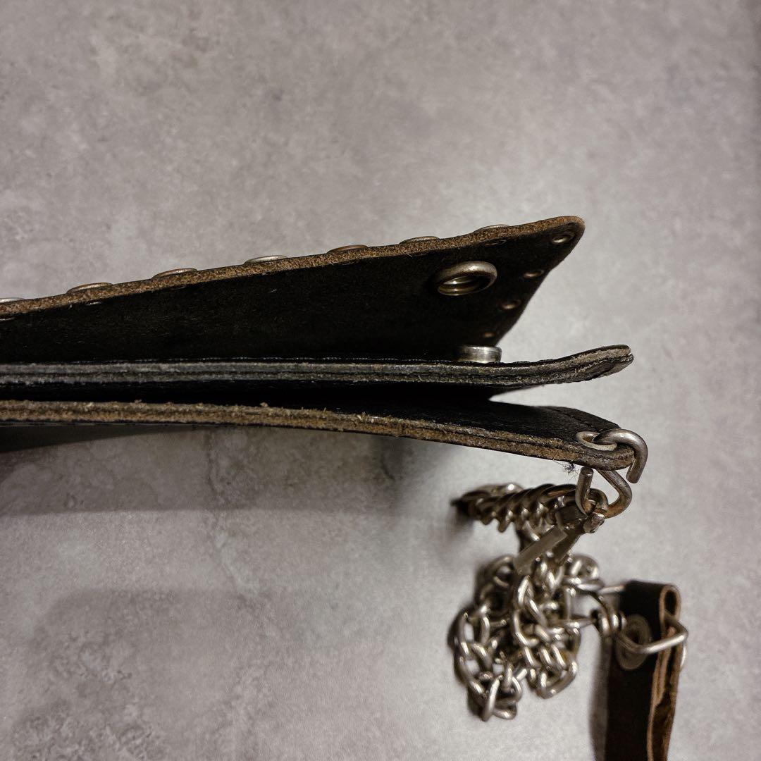 希少 Harley-Davidson レザーウォレット チェーン付き